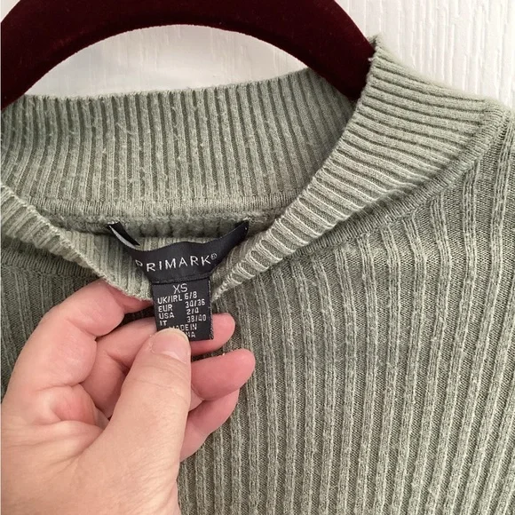 Primark Ribbed Knit Sweater in Light Green - Picture 5 of 6
